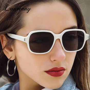Nové Módne Čierne slnečné Okuliare Ženy 2021 Dizajn Značky Štvorcový Rám Odtiene Okuliare Vintage Mužov Slnečné Okuliare Trendy, Ženské UV400