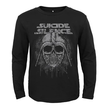 8 Vzorov Suicide Silence Rocková Kapela Tričko Prispôsobiť Tlač Punk Hardrock, Ťažké Tmavé Kovové 100%Bavlna Hrozné Lebky