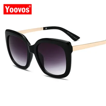Yoovos 2021 Retro Luxusné Značky slnečné Okuliare Ženy/Muži Kovové Klasické Okuliare pre Ženy Fashion Shopping Gafas De Sol Mujer UV400