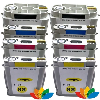 8 Kompatibilné Atramentové Kazety pre hp88 Inkjetprinter Pro K550dtn, K550dtwn, L7681, L7700, L7710, L7555, L7580, L7590