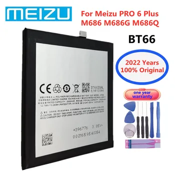 Nové 100% Originálne Meizu BT66 Rechargable Batérie Pre Meizu PRO 6 Plus PRO6 Plus 6Plus 6+ Mobile Chytrý Telefón Náhradné Batérie