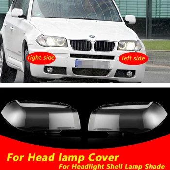 Použitie Pre BMW X3 2006-2010 X3 E83 série Transparentný Kryt Svetlometu Tienidlo Lampy Predného Svetlometu Shell Tienidlo Objektívu shell