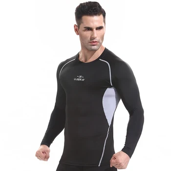 P3316 - Cvičenie, fitness mužov Krátky rukáv t shirt mužov tepelnej svalov kulturistike nosenie kompresie Elastické Slim cvičenie oblečenie