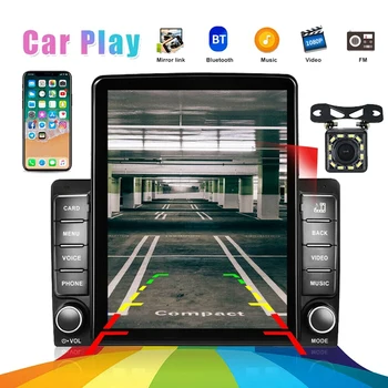 2 Din 9.5 Palcový Dotykový Displej MP5 Prehrávač Car Stereo FM Rádio pre Apple/Android CarPlay Zrkadlo Prepojenie Bluetooth Navi