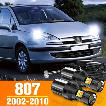 2x Duálny Režim LED Zase Signál+Denných prevádzkových Svetla DRL Príslušenstvo Pre Peugeot 807 2002-2010 2003 2004 2005 2006 2007 2008 2009