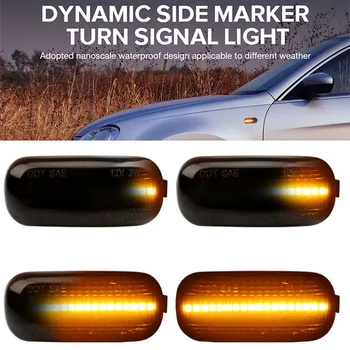 2 ks Bočné Obrysové Svetlo Led Dynamický bočného Signálneho Svetla, Ľavé +Pravé Zase Signál Upozornenie Blinker Svetlo Pre Audi A3, A4 A6 S4 B7 A-LB