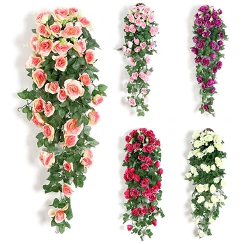 90 cm Rose Umelé Kvety, Dekorácie Pre Svadobné, Umelé Rastliny, Domáce Dekorácie Izby Falošné Kvet Viniča DIY Kvet Oblúk
