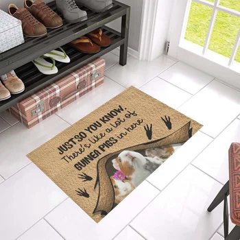 CLOOCL Zvieratá Podlahové Rohože 3D Grafické Len Tak Budete Vedieť, že Ako veľa morčatá Tu Doormats Zábavné Módne Mat