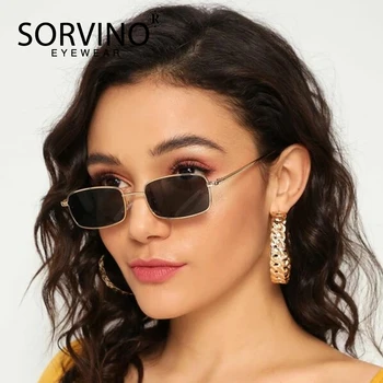 SORVINO 2020 Módne Malé Námestie, slnečné Okuliare Osobnosti Farebné Príliv Kovovým Rámom Slnečné Okuliare Pre Ženy, Mužov Gafas De Sol Mujer