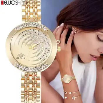 Luxusné Dámske Módne Diamant Hodinky Temperament Skvelých Diamond Dial Zliatiny Náramok Dekorácie Sledovať Relojes Para Hombre
