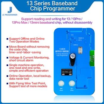 JC Baseband EEPROM Čip Programátor Pre iPhone X-12Pro Max 13/13Pro/13Pro Max/13Mini čítanie / písanie IC čip Opravy údajov nástroje
