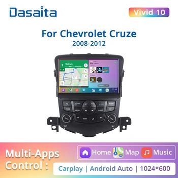 Dasaita Živý pre Chevrolet Cruze 2008 2009 2010 2011 Auto 2 Din Android 10.0 Auto Rádio 8