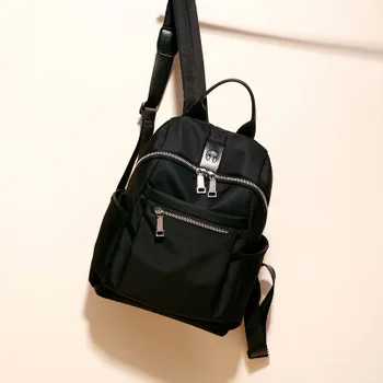 ženy vysoká kvalita nízka hmotnosť oxford čierny batoh pre ženy denne cestovať dochádzať príčinné malé daypack taška