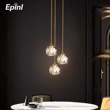 Moderné Crystal Závesné Svetlo Luster pre Jedáleň Schody Luxusné Nordic Lampa, Spálne, Kuchyne Domova Prívesok Svetlo