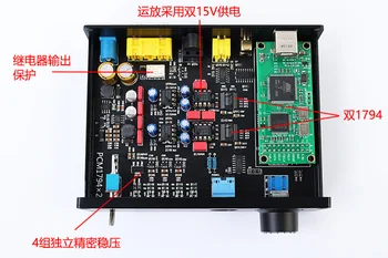 Dual paralelné PCM1794 dekodér Bluetooth 5.1 lossless USB zvuková karta DAC lossless slúchadlový zosilňovač vlákniny koaxiálny vstup