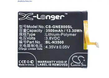 Cameron Čínsko 3500mAh Batéria BL-N3500 pre GIONEE Elife E8, GN9008, BLU Čistý XL