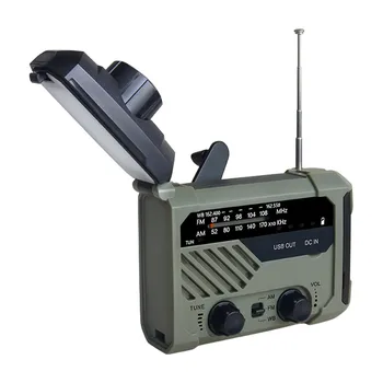 Prenosné Rádio Ručne Kľukou Prenosné AM/FM/NOAA Počasie RadioCell Nabíjačka Telefónu SOS Pre Domáce A Núdzové