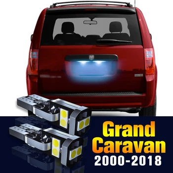 2ks LED špz Žiarovky Číslo Lampa Pre Dodge Grand Caravan 2000-2018 2011 2012 2013 2014 2015 2016 2017 Príslušenstvo
