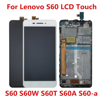 5 palcový Pre Lenovo S60 S60W S60T S60A S60-veľký LCD Displej Dotykový Displej Digitalizátorom. Montáž Nahradenie Monitor Panel Modul