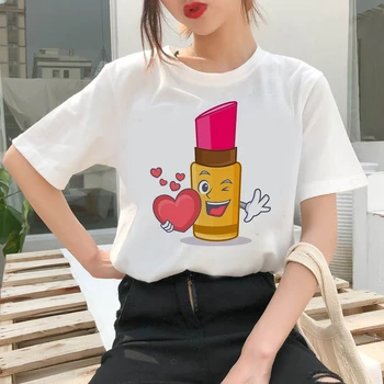 2021 Letné Novinky, Cartoon T Shirt Ženy Bežné kórejský Módne Ullzang Top Tees Tričko 90. rokov Streetwear Ženské Oblečenie