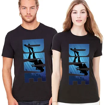 Potápanie Značky Ženy Tričko Nové Módne Diver Krátky Rukáv Žena T Shirt Mužov Dievčatá Bavlny O-Krku Potápanie, Surfovanie Pohode T-Shirt