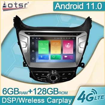 6+128G Android 11 Multimediálne autorádio Prehrávač Hyundai ELANTRA 2011 2012 2013 GPS Navi Video Carplay DVD Headunit DPS Č 2DIn