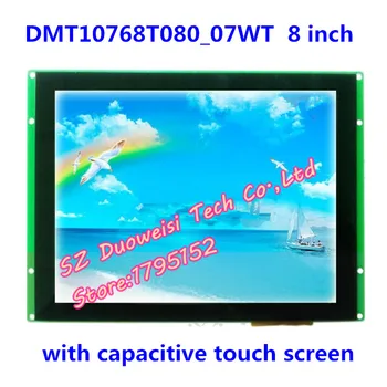 DMT10768T080_07WT 8 palcový Kapacitný dotykový displej Sériové obrazovke Hlasový displej XGA s vysokým rozlíšením obrazovky