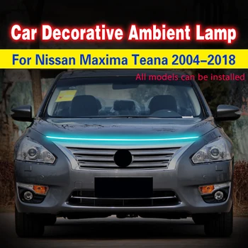 LED Na Nissan Maxima Teana Auta, Kapota Svetlo Auto Nepremokavé Svetlometu Pásky pre Denné svietenie Dekoratívne Atmosféru Lampy