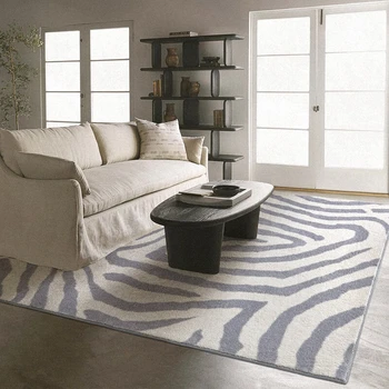 Moderný štýl zebrovité jemný vlákniny mäkké domáce dekorácie oblasti koberec, DOPLNKY populárne rohože