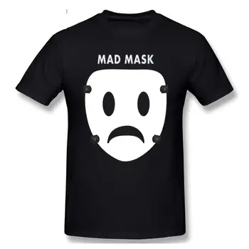 Mad Maska výškových Invázie S Textom Anime T-Shirt pre Mužov Najvyššej Kvality Krátky Rukáv Bavlna okolo Krku, T Košele Tees