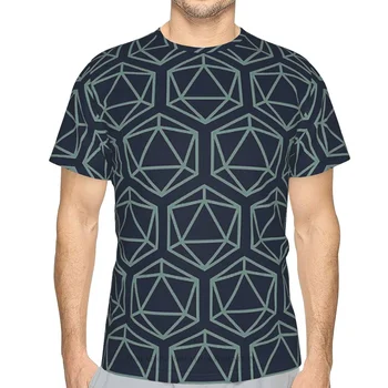 DND Hru 20 Obojstranný Herný Die Vzor 3D Tlač Polyester tričko Muži Ženy Telocvični Krátke Rukáv Tričko Streetwear Nadrozmerné Topy