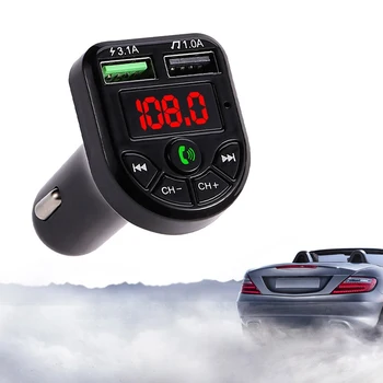 Auto MP3, MP4 Prehrávač, Univerzálny 3.1 LED Displej Duálny USB Nabíjačka do Auta Mobilný Telefón Hliníkové Auto-Nabíjačku Auto Musice Prehrávač