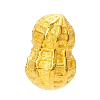 Vysoká Kvalita 24K Žlté Zlato Náramok 3D Ťažké Zlaté 999 Zlato Náramok Arašidové