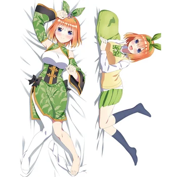 Typický Quintuplets Cartoom Charakter Dakimakura Anime Vankúše Nakano Yotsuba Objímanie Telo Obliečka Na Vankúš Halloween Dary
