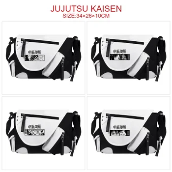 Anime Jujutsu Kaisen Tlač Vysokou Kapacitou Voľný Čas Taška Cez Rameno Oxford Cartoon Program Messenger Tašky Unisex Cestovné Tašky Dary