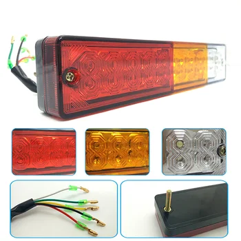 2ks/Set 12V 20 LED Čipy Chvost Signálne Svetlá Univerzálny pre prípojné Vozidlo, Autobus Vyzdvihnutie Van Zastaviť Otáčanie svieti,