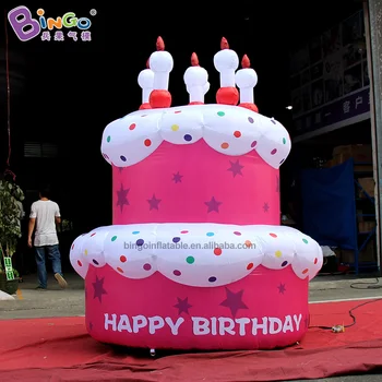 Osobné nafukovacie narodeninovú tortu 2M vysoký nafúknuté koláče model s vzduchové čerpadlo