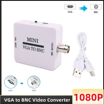 Mini VGA NA BNC Video Converter Konvertor Box Kompozitné VGA na BNC Adaptér Conversor Digitálny Prepínač Box Pre HDTV Monitorom