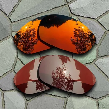 Červená Oranžová a Bronz Hnedé Polarizované slnečné Okuliare Náhradné Šošovky pre Oakley Rovno Bunda 2007