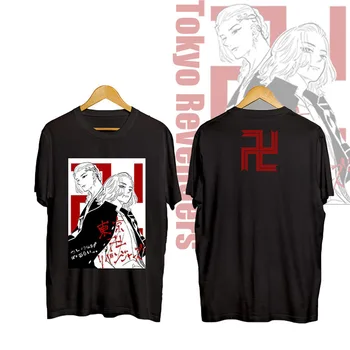 Japonské Anime Tokio Revengers T Shirt Mužov Kawaii Harajuku Manga Grafické Tees Anime T-tričko Unisex Letné Topy Tričko Muž