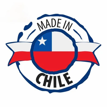 Osobnosti Dizajn Auta Nálepku Čile Vlajky na Bielom Osobnosti Tvorivý VAN Nálepky DIY Vlastné Tlač Módne Zábavné Odtlačkový