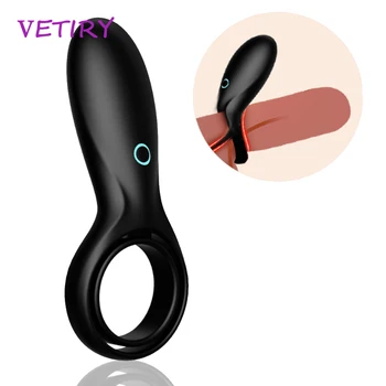 Dvojitý Penis Krúžok Stimulácia Klitorisu Vibrátor sexuálnu Hračku pre Pár Mužov Muž Oneskorenie Ejakulácie Penis Krúžok Erekciu Dlhšie Trvajúce