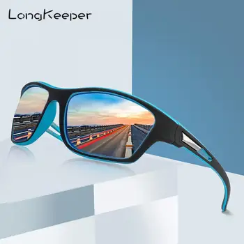 LongKeeper Nové Mužov Polarizované Slnečné Okuliare Outdoorové Športy Vetru Piesku Okuliarov Sunglassses UV400 Anti-Glare Muž Jazdy Okuliare