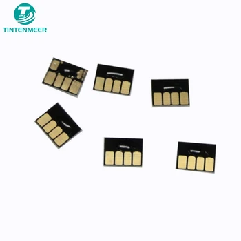 TINTENMEER vynikajúcu kvalitu Naplniteľné kazety Auto reset čip 6 farbu ako nastaviť kompatibilný pre HP 72, aby T1100 T610 T790 T1200