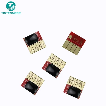 TINTENMEER vynikajúcu kvalitu Naplniteľné kazety Auto reset čip kompatibilný pre HP 564 5 farby na C309a C309g C310a C410a C510a
