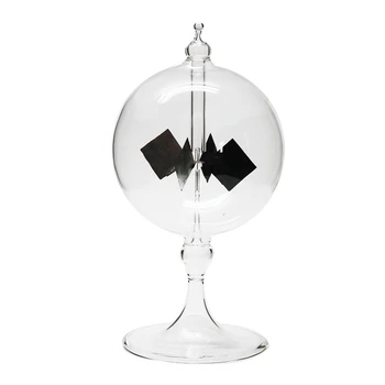 Solárne Crookes Radiometer Sklo veterný Mlyn Ručne vyrábané Hračky pre Strany, Domáce Dekorácie Darček Transparentné