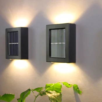 Solárne LED Nástenné Svietidlo Vodotesnými Veranda, Záhradné Nástenné svietidlo Wirelesss Krytý Posteli Vonkajšie Solárne Osvetlenie pre Dekorácie