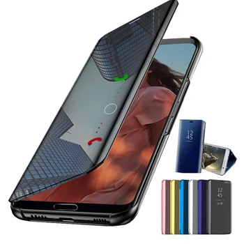 Zrkadlo Flip puzdro Pre Huawei P Smart P20 P10 Mate 10 20 Plus Pro P9 P8 NOVA 2i 3e Česť V10 10 9 8 Lite 7A 7C Y6 Y7 Y5 Prime 2018