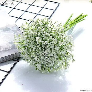 Dieťa dych umelé kvety Ručne vyrobené DIY pre svadobné kytice pre domáce dekorácie, výzdoba domov