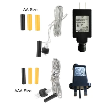 USA, UK, Zapojte AA AAA Batérie Kvapiek Nahradiť 2x 3x AA Batérie veľkosti AAA Napájací Adaptér pre Rozhlasový LED Svetlo, Elektrické Hračky QXNF